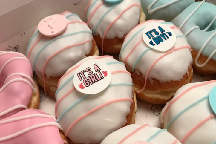 Donuts for gender reveal parties