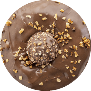 Hazelnut Rocher Doughnuts