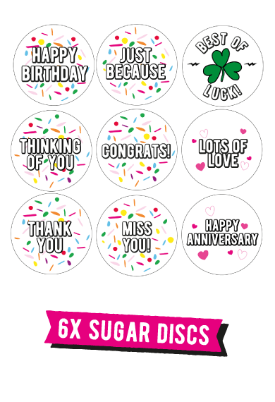 Sugar Disc Sticker - Occasions Pack