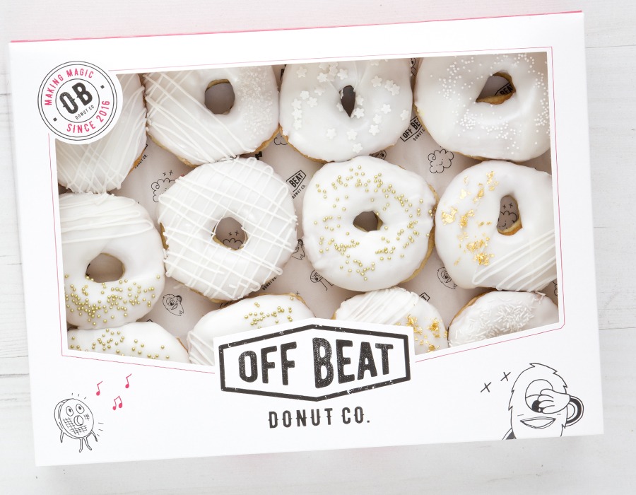 Iced Wedding Donuts Box