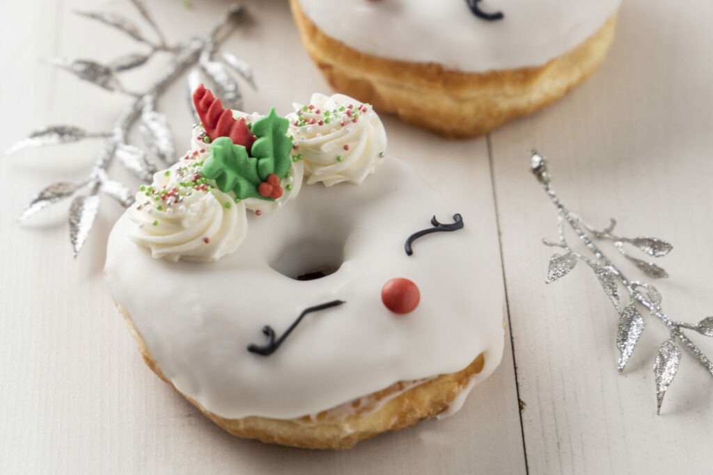 Rudolf themed donut