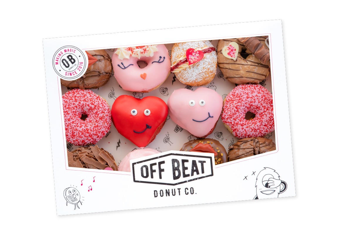 Valentine themed donut box