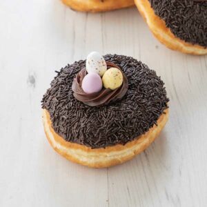 Triple Chocolate Easter with chocolate sprinkles