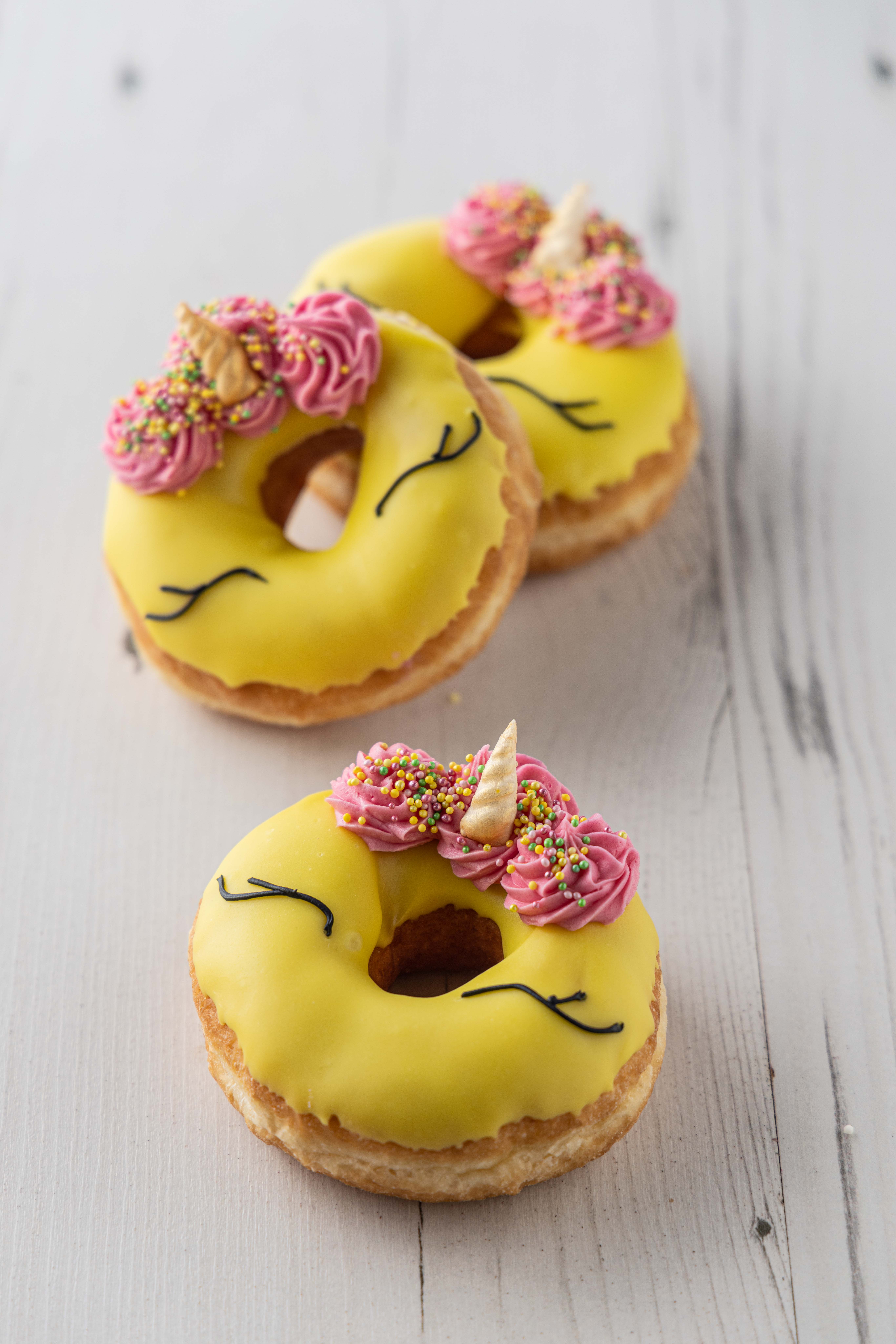 Easter unicorn styled donuts