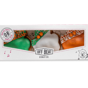 Shamrock 'n' Roll Trio themed donut box