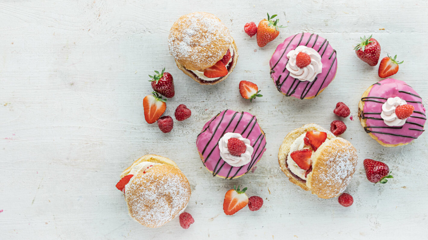 Strawberry & Raspberry Decorated | Summer Inspired Donuts