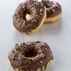 Smartie Explosion Party Styled Donuts