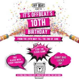 Offbeat Donuts 10th Anniverssary